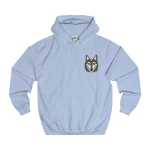 Grey Pocket Wolf Hoodie