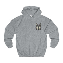 Grey Pocket Wolf Hoodie